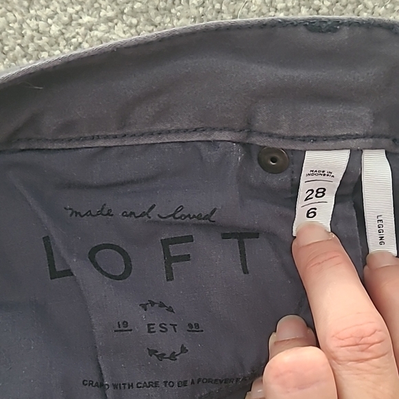 Loft Dark Gray Skinny Jeans - Picture 2 of 5